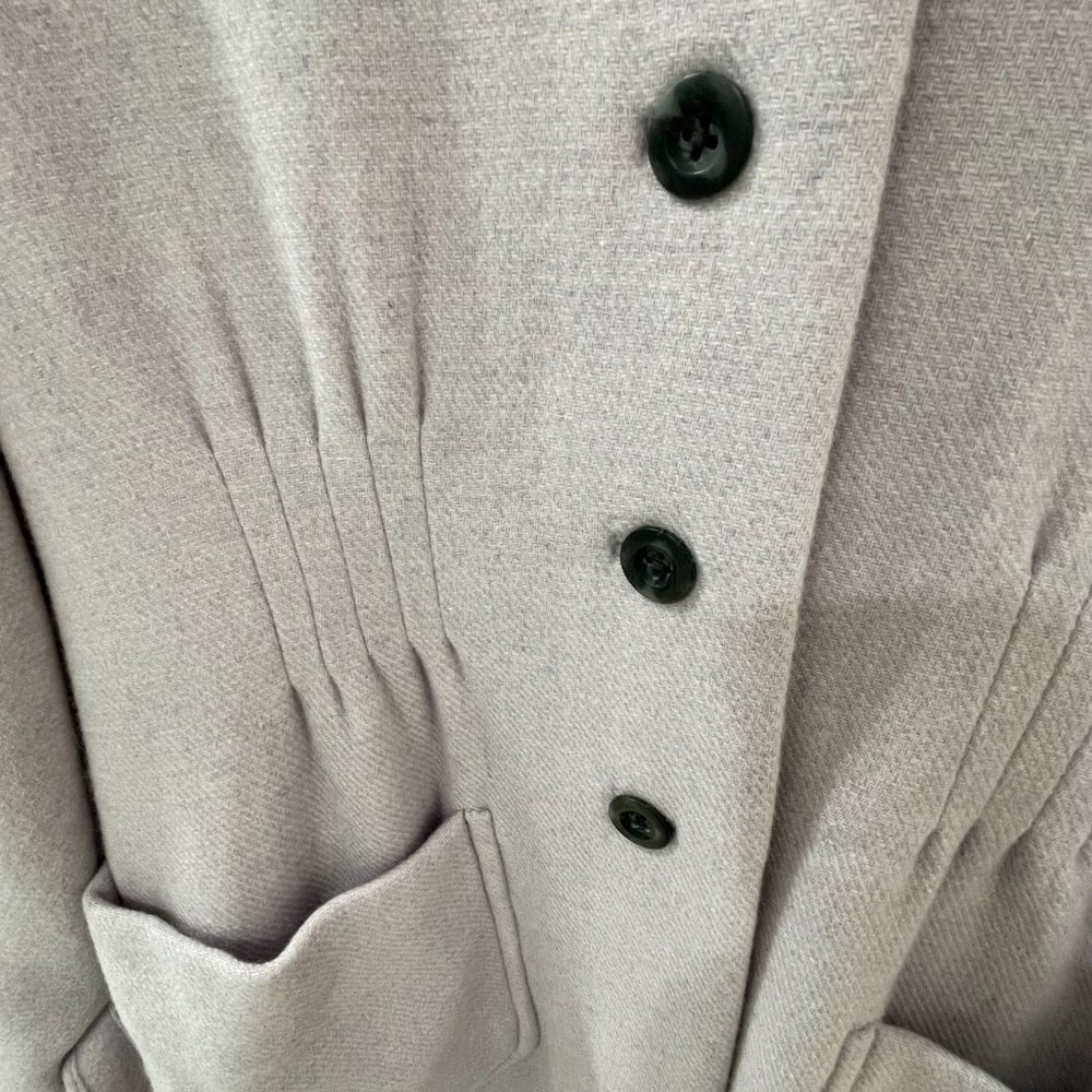 REBECCA TAYLOR {8} Lilac Melton Coat Wool - Picture 4 of 7